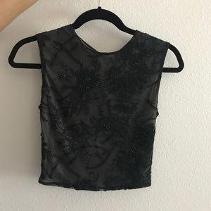 Marciano Sequin Crop Top